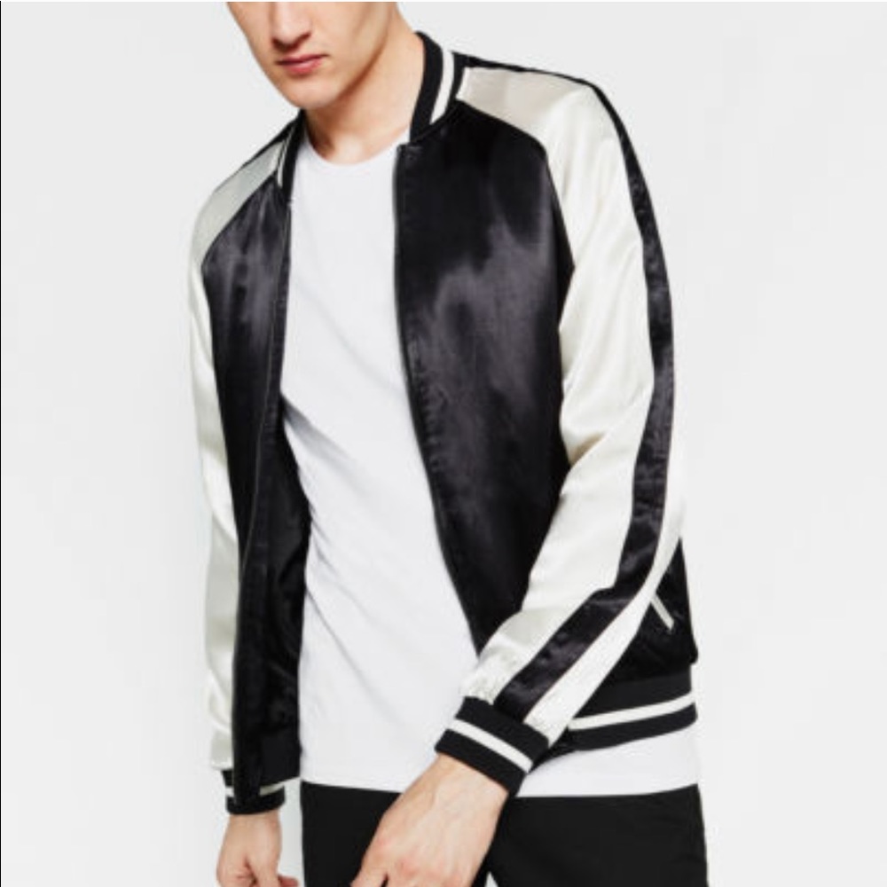 NWT Zara Kimono Koi Fish Embroidered Bomber Jacket - Picture 6 of 8
